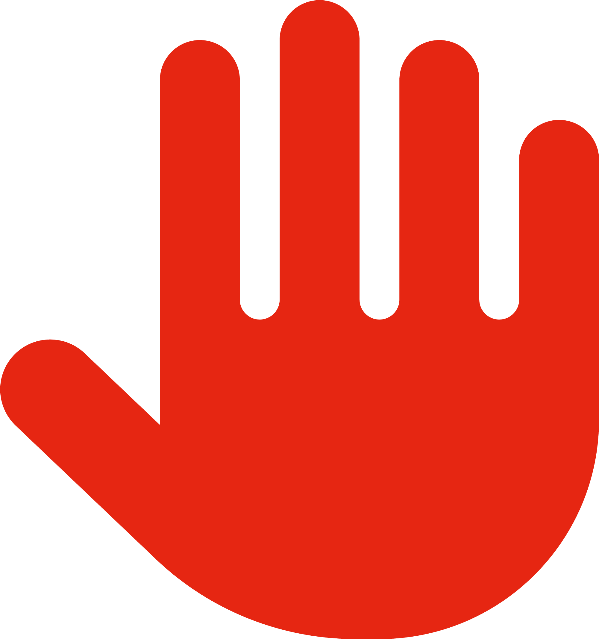 Red hand icon